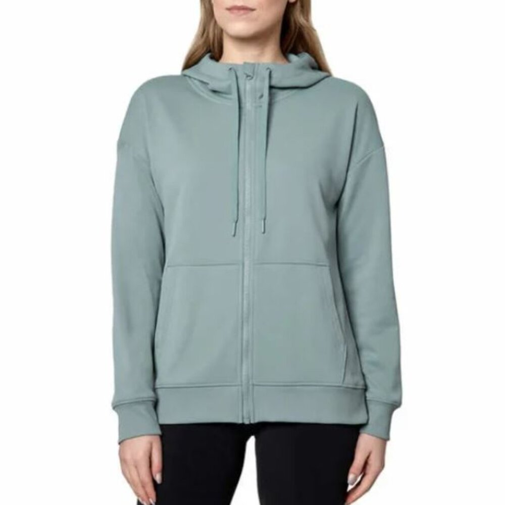 Mondetta Ladies' Performance Full Zip Hoodie - Chinois Green - S